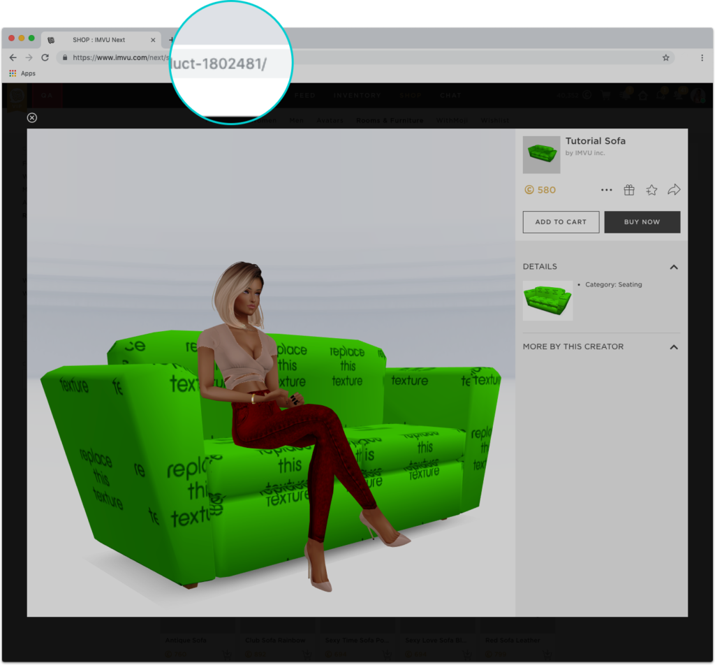 Making Furniture IMVU Create