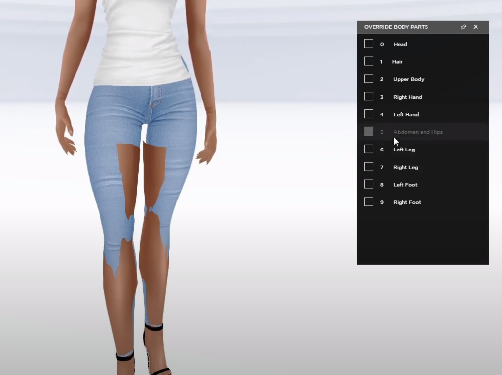 Avatar Body Parts – IMVU Create